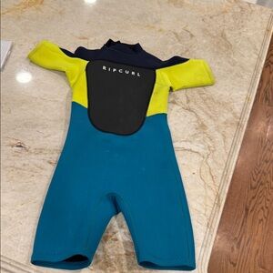 Rip Curl Kids Swim Wetsuit - Blue and Yellow